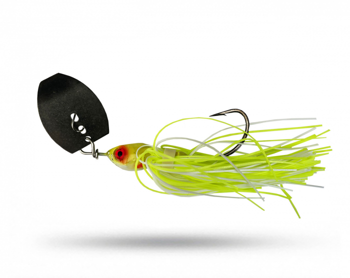 Fin Custom Chatterbaits 10 gr - Yellow White i gruppen Fyndlådan hos Örebro Fiske & Outdoor AB (FC Chatter10-Yellow W)